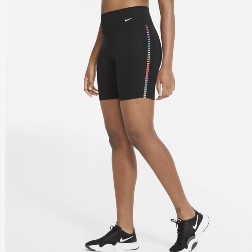 Nike One Rainbow Ladder Biker Shorts